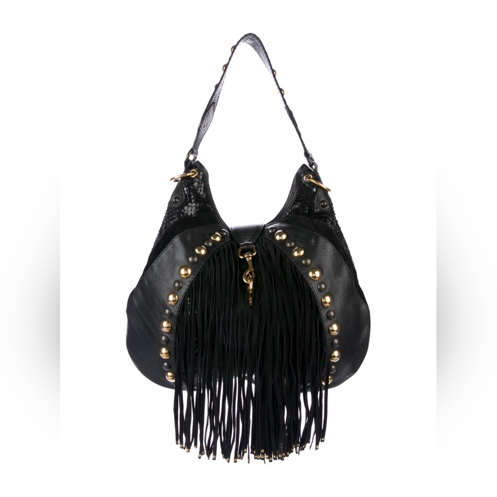 GUCCI Large Babouska Python-Trimmed Hobo